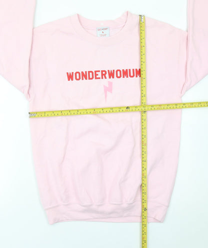 Rock On Ruby Womens Pink WonderWomum Sweatshirt M Cotton