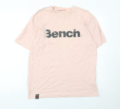 Mens UK Size M Bench Pink  T-Shirt