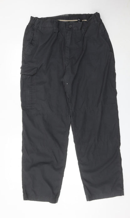 Craghoppers Men’s Black 28R Walking Trousers Polyester Cotton Hiking