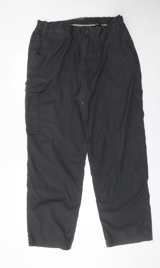 Craghoppers Men’s Black 28R Walking Trousers Polyester Cotton Hiking