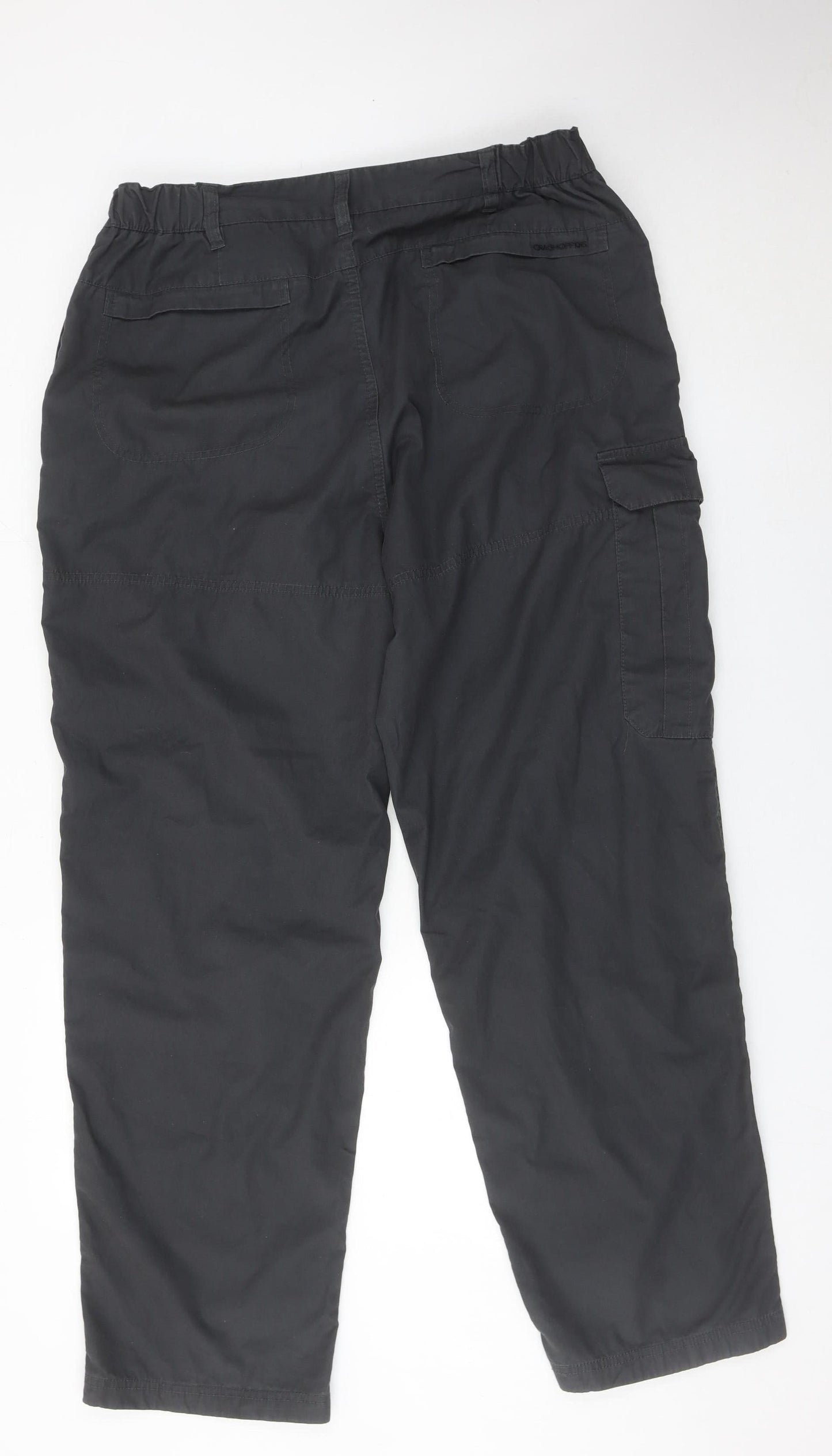 Craghoppers Men’s Black 28R Walking Trousers Polyester Cotton Hiking