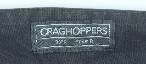 Craghoppers Men’s Black 28R Walking Trousers Polyester Cotton Hiking