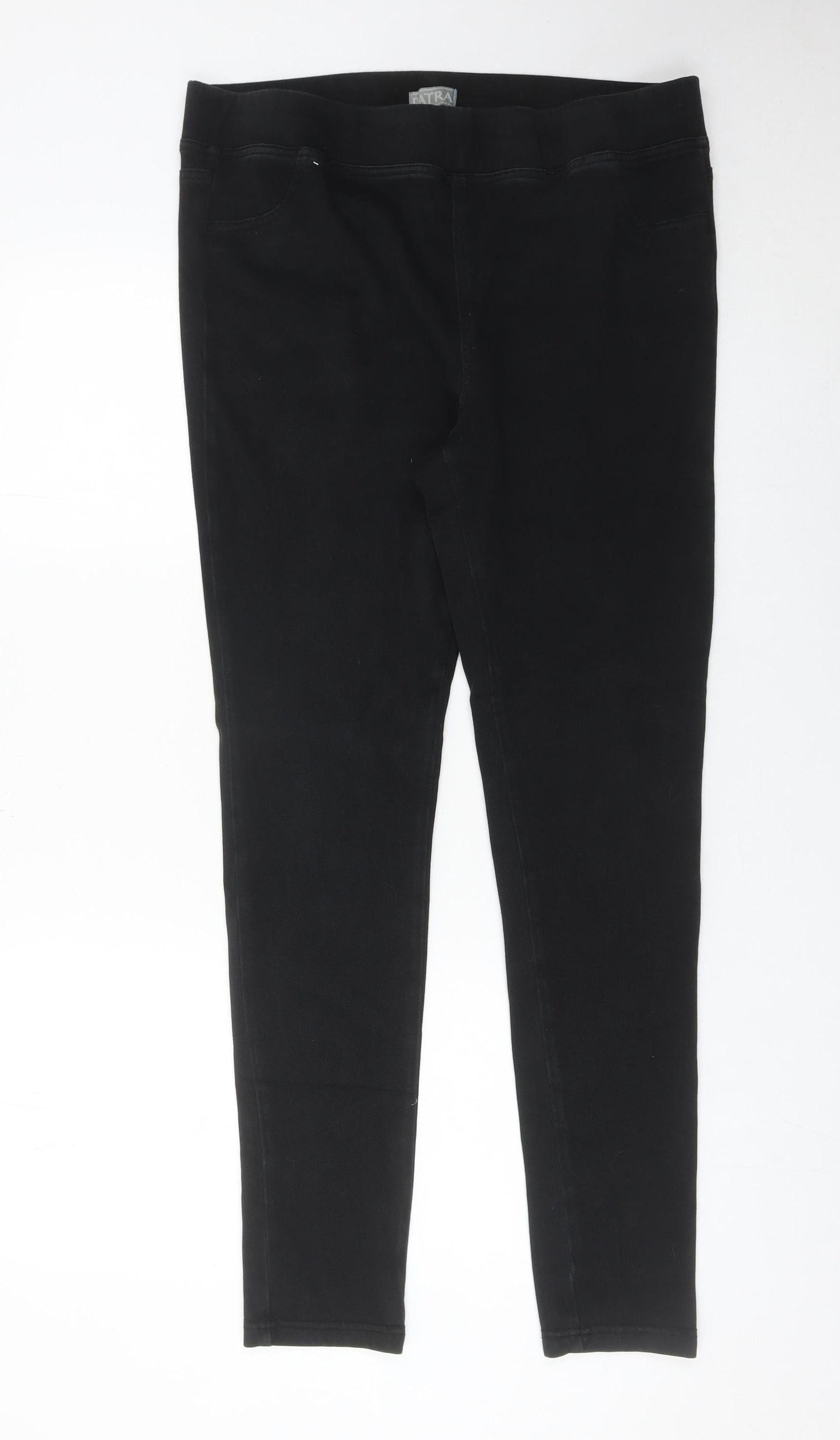 Patra Womens Black Skinny Stretch Jeans Size L
