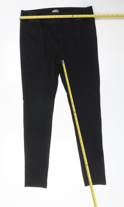 Patra Womens Black Skinny Stretch Jeans Size L