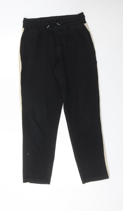 Zara Man Men's Black Jogger Trousers Size S Cotton Blend