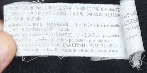 Zara Man Men's Black Jogger Trousers Size S Cotton Blend