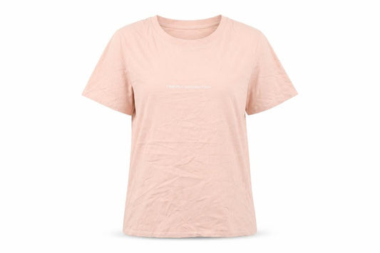 French Connection Womens Pink Cotton T-Shirt Size S Casual