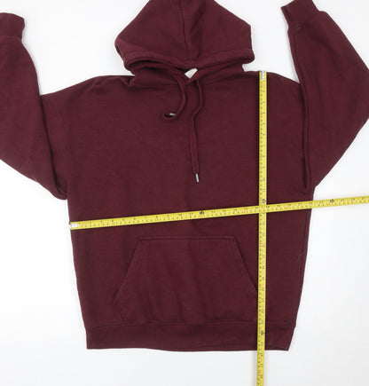 Pull&Bear Men’s Red Pullover Hoodie Size S Regular Fit