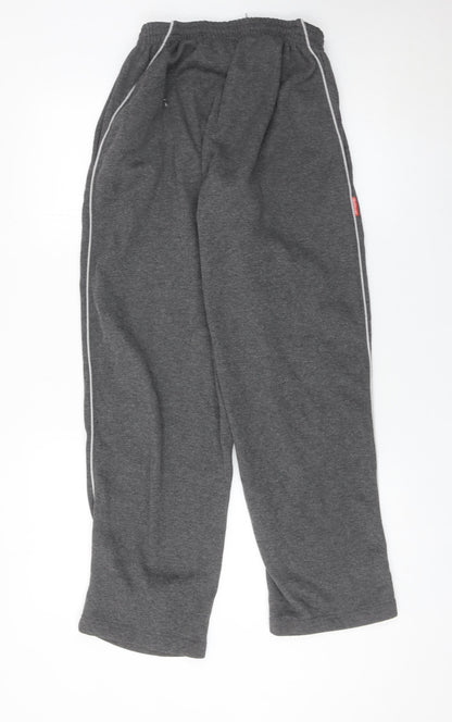 Slazenger Men's Grey Sweatpants S Regular Fit Elastic Waist