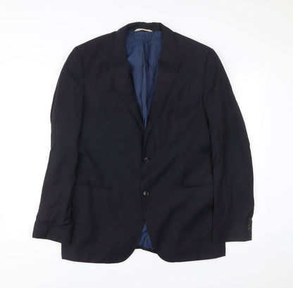 Mens UK Size 42 Guabello Regular Blue Suit Jacket