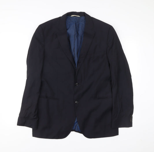 Mens UK Size 42 Guabello Regular Blue Suit Jacket
