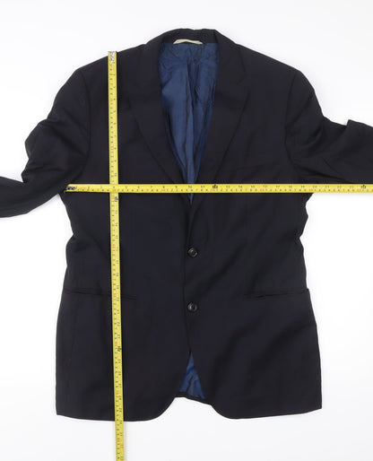 Mens UK Size 42 Guabello Regular Blue Suit Jacket