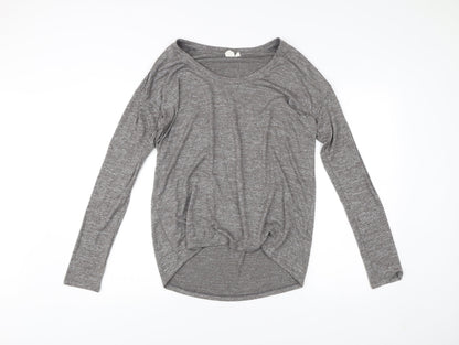 Gap Women’s Grey Scoop Neck Pullover Jumper Size M Long Sleeve