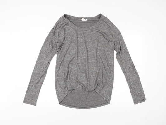 Gap Women’s Grey Scoop Neck Pullover Jumper Size M Long Sleeve