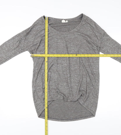 Gap Women’s Grey Scoop Neck Pullover Jumper Size M Long Sleeve