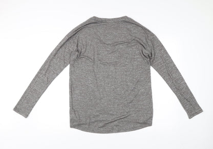 Gap Women’s Grey Scoop Neck Pullover Jumper Size M Long Sleeve