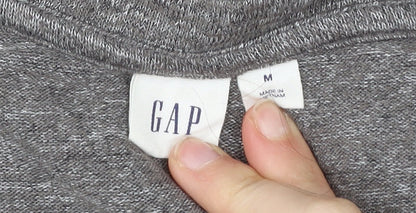 Gap Women’s Grey Scoop Neck Pullover Jumper Size M Long Sleeve