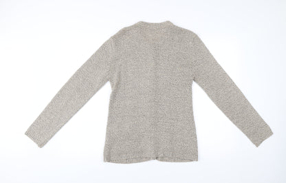 Sarah Hamilton Women Beige Small Cable Knit Cardigan Jumper