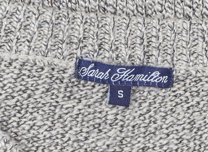 Sarah Hamilton Women Beige Small Cable Knit Cardigan Jumper