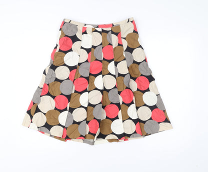 Laura Ashley Women’s Polka Dot Pleated Cotton Skirt UK 10