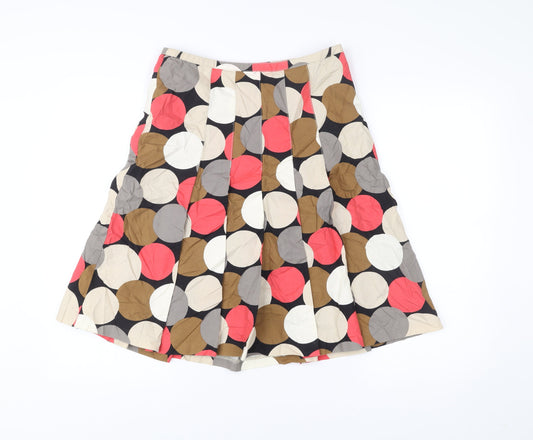 Laura Ashley Women’s Polka Dot Pleated Cotton Skirt UK 10