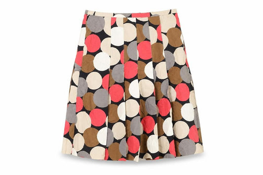 Laura Ashley Women’s Polka Dot Pleated Cotton Skirt UK 10