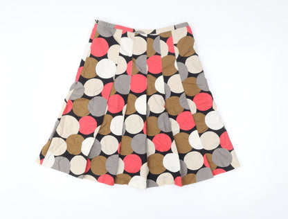Laura Ashley Women’s Polka Dot Pleated Cotton Skirt UK 10