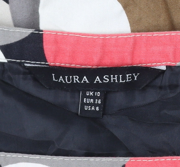 Laura Ashley Women’s Polka Dot Pleated Cotton Skirt UK 10