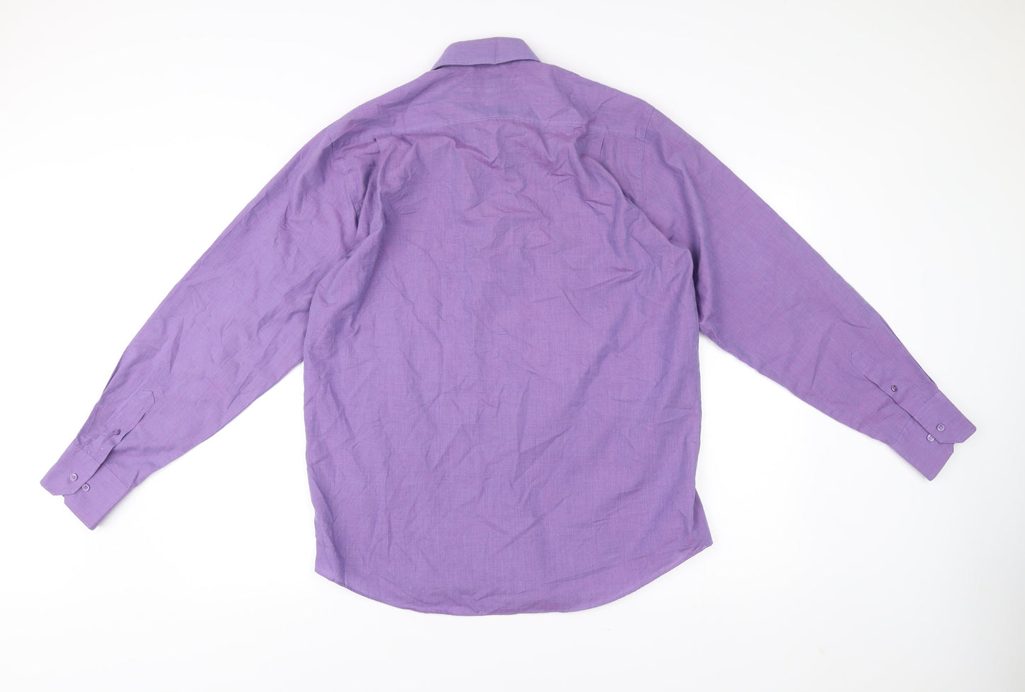 Burton Mens Purple Long Sleeve Button-Up Shirt Size 15 Regular Fit