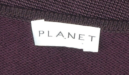 Planet Womens Brown Sleeveless Knit Tank Top Size L V-Neck