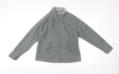 Marks and Spencer Women’s Grey Full Zip Fleece Jacket UK 14