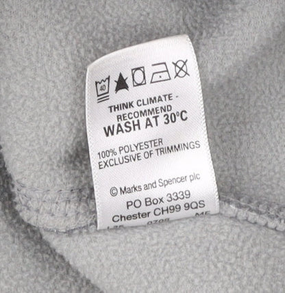 Marks and Spencer Women’s Grey Full Zip Fleece Jacket UK 14