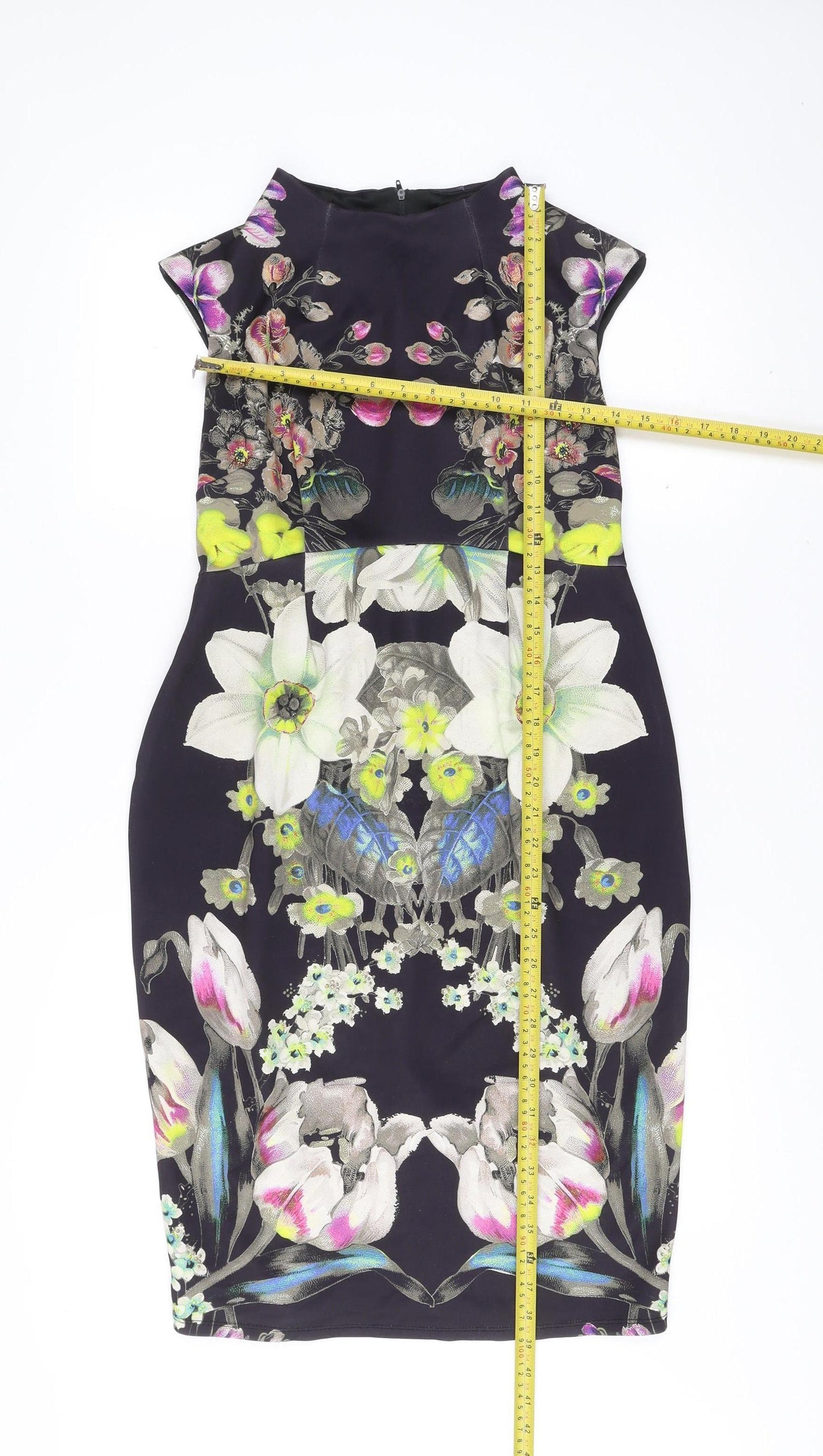 ASOS Maternity Womens Multicoloured Floral Sheath Dress Size 10