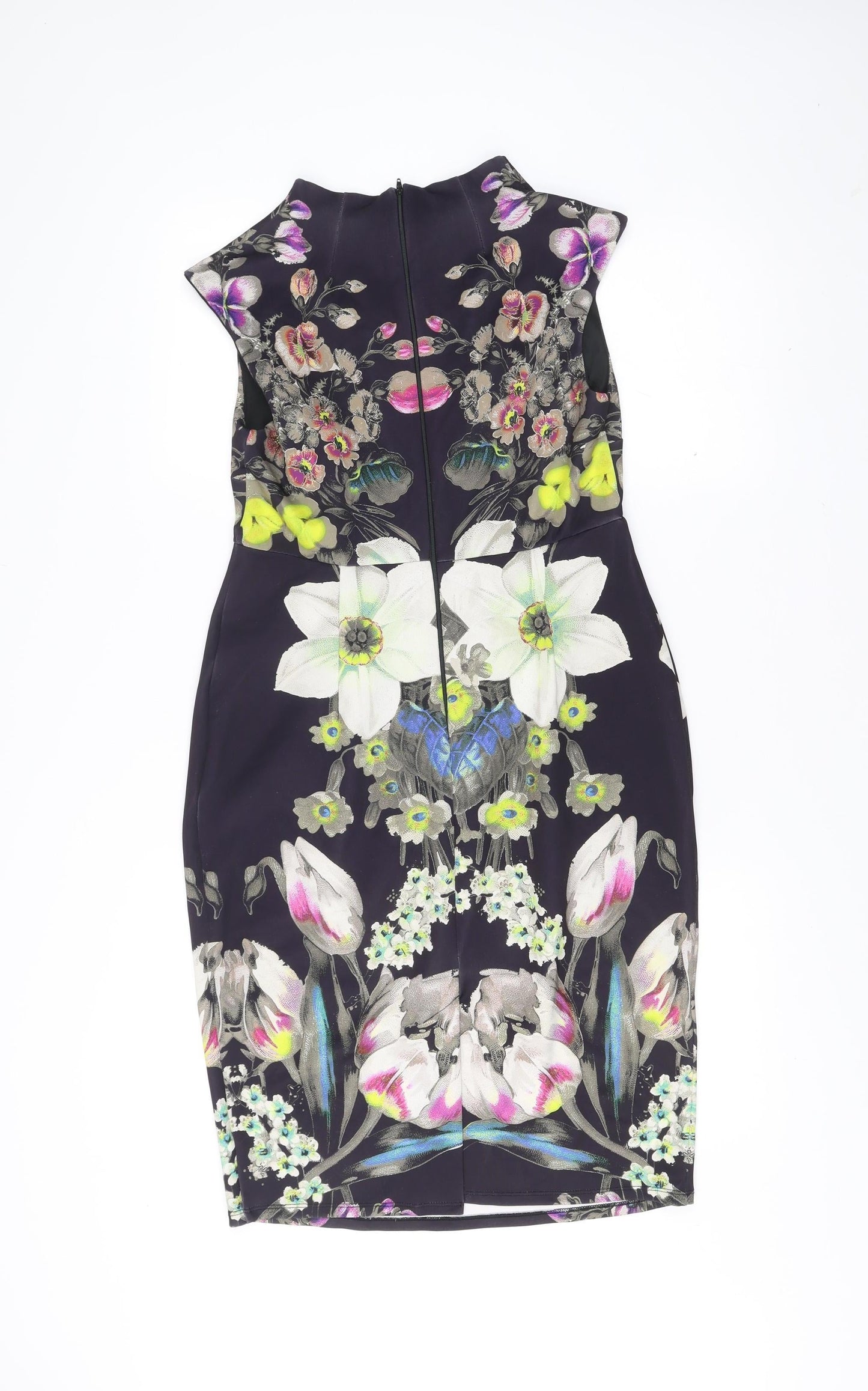 ASOS Maternity Womens Multicoloured Floral Sheath Dress Size 10