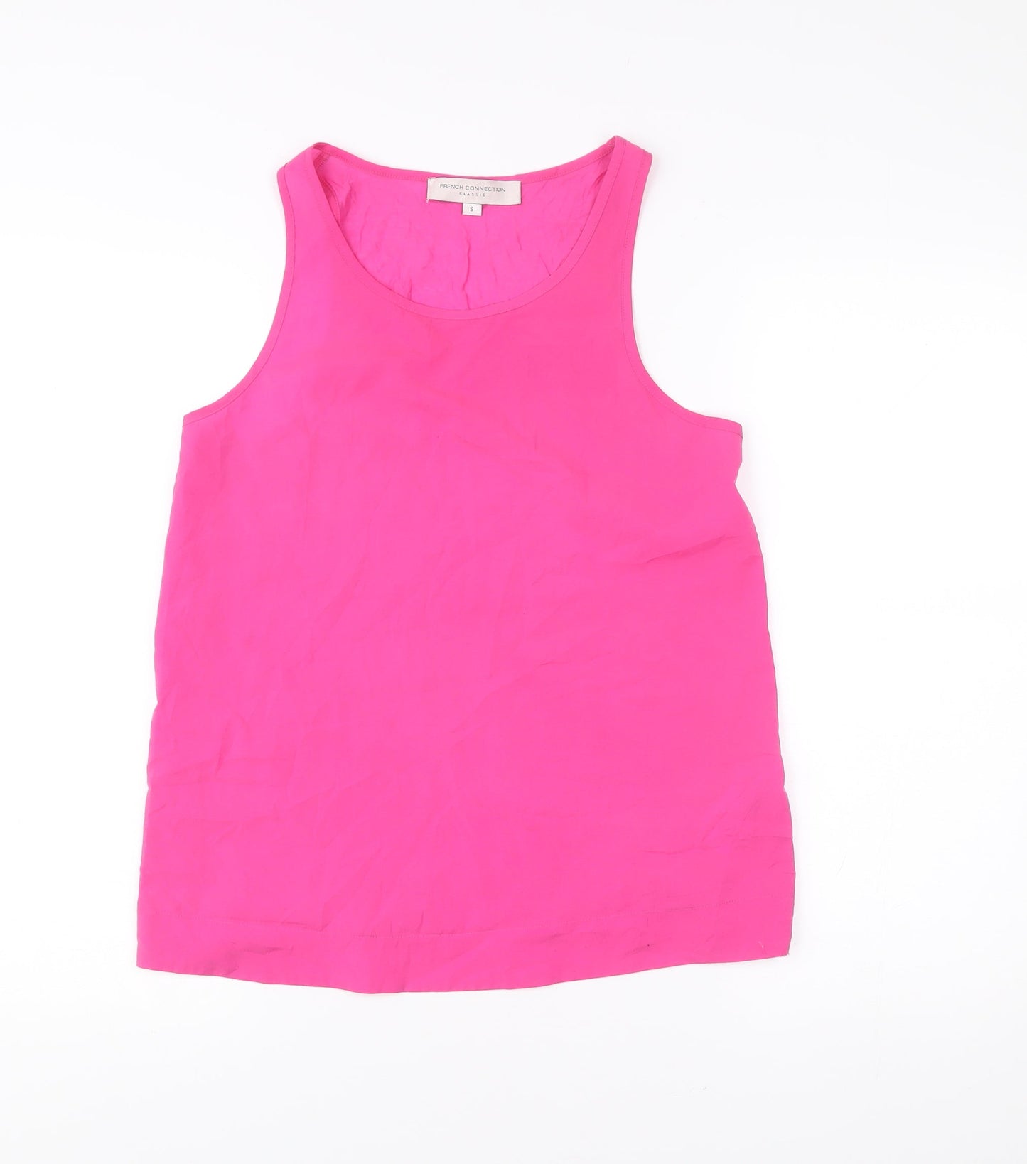 French Connection Women’s Pink Tank Top Size S Scoop Neck Summer