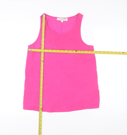 French Connection Women’s Pink Tank Top Size S Scoop Neck Summer