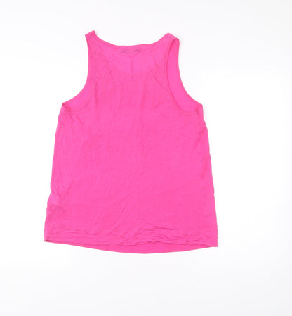French Connection Women’s Pink Tank Top Size S Scoop Neck Summer