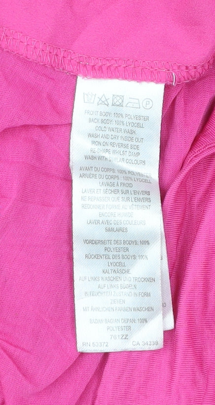 French Connection Women’s Pink Tank Top Size S Scoop Neck Summer