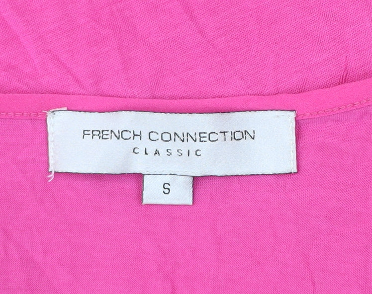 French Connection Women’s Pink Tank Top Size S Scoop Neck Summer
