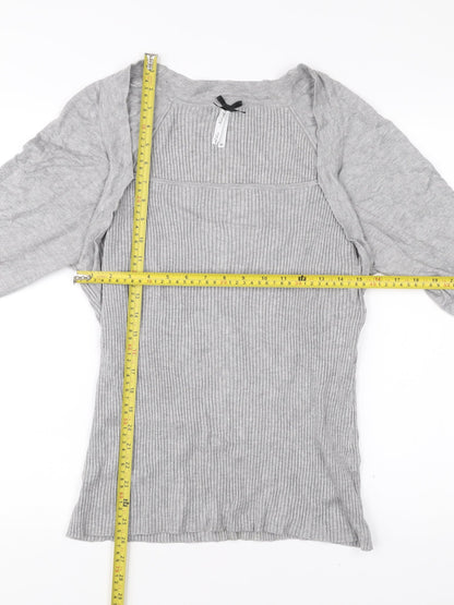 Next Womens Grey Size 20 Pullover Jumper Long Sleeve Knitwear