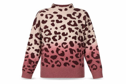 Next Women’s Multicoloured Leopard Print Mock Neck Jumper Size S