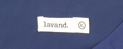 Lavand Womens Blue Floral Shift Dress XL Long Sleeve Boho Casual
