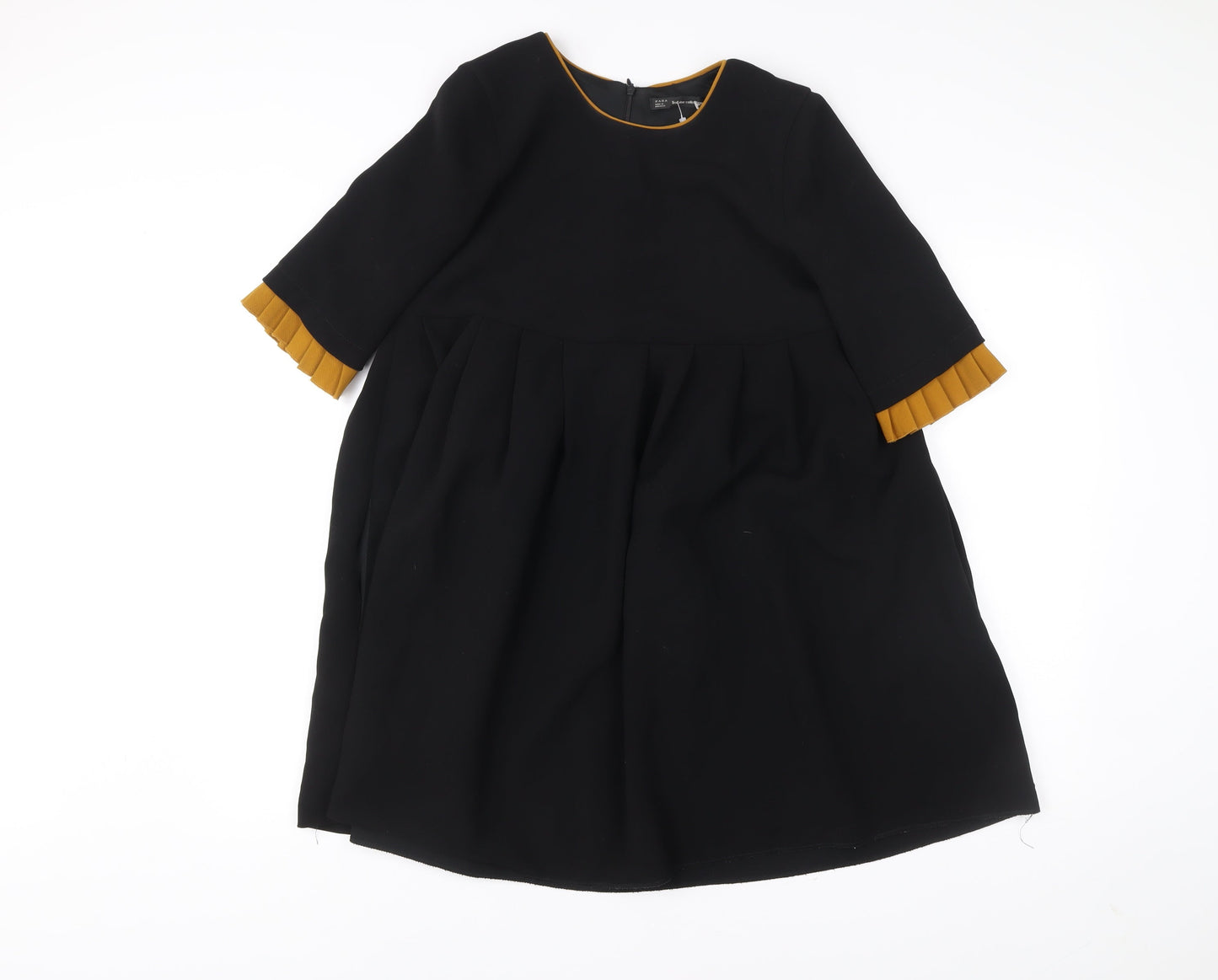 Zara Women's Black A-Line Knee Length Dress Size 8
