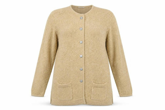 Classics First Avenue Women’s Beige Knit Coatigan Size L