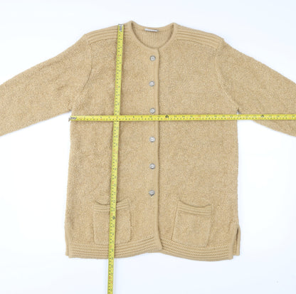 Classics First Avenue Women’s Beige Knit Coatigan Size L