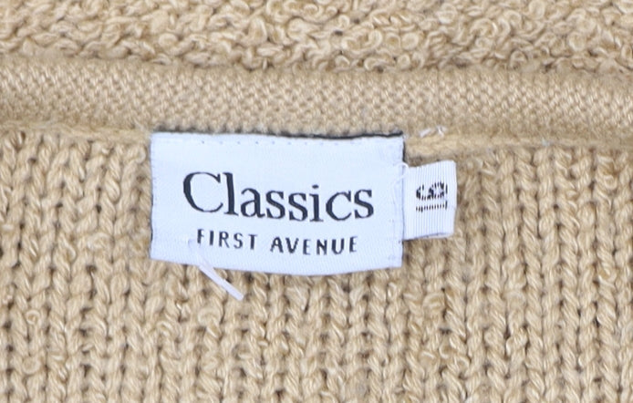 Classics First Avenue Women’s Beige Knit Coatigan Size L