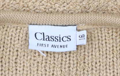 Classics First Avenue Women’s Beige Knit Coatigan Size L