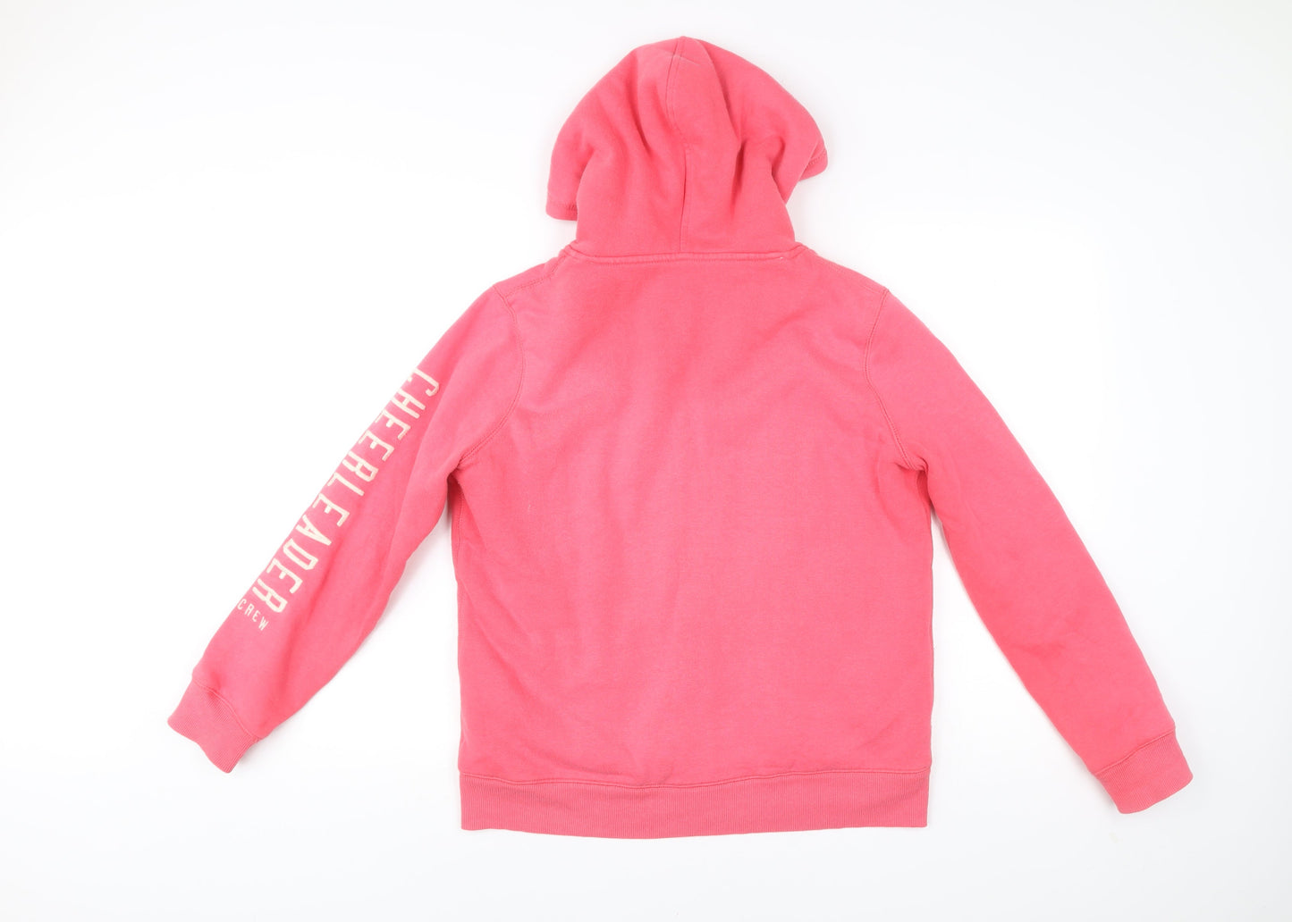 Cache Cache Women’s Pink Full Zip Hoodie Size 8 Cheerleader Print