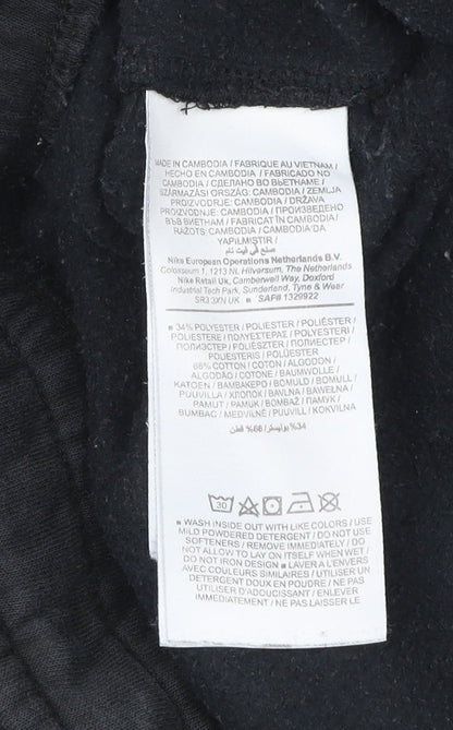 Nike Men’s Black Joggers S Regular Fit Fleece Sports Trousers