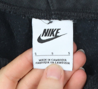 Nike Men’s Black Joggers S Regular Fit Fleece Sports Trousers
